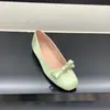 Aumento de Altura Interna de 3 cm ~Zapatos Bajos Estilo Ballet con Lazo Rosa para Mujer, Nuevos Zapatos Planos Franceses Estilo Hada para Noche de Principios de Primavera