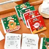 Cuaderno de Aro Navideño de Dibujos Animados Regalo de Recompensa para Toda la Clase Bloc de Notas en Blanco Papelería Navideña para Estudiantes Regalo Bloc de Notas