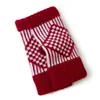 Luvas de Caxemira 100% Caxemira Pura Novo Estilo Color-Blocking Jacquard Masculinas e Femininas Luvas de Tricô Quentes para Outono e Inverno