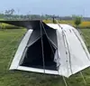 Barraca de Acampamento ao Ar Livre Portátil Barraca de Abertura Rápida para 3-4 Pessoas com Revestimento Prateado Barraca de Acampamento Barraca Dobrável Montada em Carro