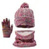 Gorro de punto de moda europea y americana para mujer, gorro de invierno, gorro pullover de lana de color liso, tejido, a prueba de frío, cálido, forrado de polar, sin visera