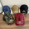 Boné de Baseball Retrô Americano Desgastado para Homens e Mulheres, Novo Chapéu com Bordado de Letras para Primavera e Outono, Boné Bico de Pato Emagrecedor