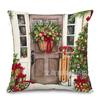 Fronterizo Nuevo Invierno Navidad Recogida Serie Muñeco de Nieve Almohada Sala de Estar Sofá Decorativo Funda de Almohada de Lino Venta al por Mayor