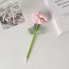 Bolígrafo de Clavel de Alta Apariencia Hisocute Decoración de Escritorio para Estudiantes Bolígrafo de Flor Artificial Bolígrafo de Regalo de Boda