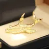 Broche de Ballena Estéreo Niche Dorado y Plateado Diseñado, Broche Personalizado de Tiburón Vida Marina para Hombres y Mujeres
