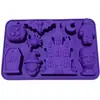 Molde Criativo de Silicone com Tema de Halloween para Chocolate Fondant, Molde de Gelo para Whiskey, Bandeja de Gelo Doméstica, Cubos de Gelo DIY