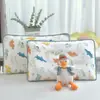 Funda de almohada de gasa arrugada de algodón puro para bebé y niños, funda individual para almohada, funda interior para núcleo de almohada de estudiante, guardería, bebé