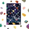 Caja Misteriosa de Piedra Cruda de Cristal Natural Navideña Piedra de Cristal Poke-a-Dot Agujero-a-Agujero Infantil Regalo Calendario de 24 Compartimentos Transfronterizo