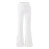Calça Larga de Modelo Coreano~Nova Coleção de Primavera Preta com Almofadas nos Quadris Calça Casual Temperamento para o Trabalho Versátil Conjunto Calça Micro Flare