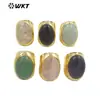 WT-R467 anillo de moda moderno de piedra semipreciosa natural multicolor opcional accesorios de joyería esenciales para el día a día
