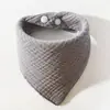 Productos maternos e infantiles transfronterizos toalla de saliva de algodón para recién nacido babero triangular para bebé cuello falso para bebé bolsillo para arroz