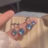 Dulces Aretes de Corazón de Cereza Láser para Chica Cool Caliente 2025 Nuevo Trendy Nicho Aretes de Botón Estilo Nuevo para Mujer 2024