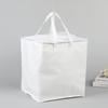 Bolsa aislante octogonal para llevar con cremallera, gruesa, para catering frío, barbacoa, té con leche, portátil, de tela no tejida con papel de aluminio, para llevar