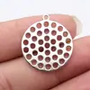 28X25Mm/33X30Mm Pingente Redondo Multicor com Vários Furos Acessórios Atacado Materiais de Acessórios DIY