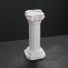 Suporte de Vela Coluna Romana Cerâmica para Interior e Exterior Castiçal de Natal Decoração de Atmosfera para Mesa de Jantar Estilo Europeu