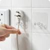 Multifuncional transparente forte sem costura plugue de alimentação gancho de armazenamento gancho pegajoso tomada de cozinha fio plug gancho