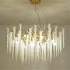 Lámpara de Araña de Cristal de Lujo Ligero Italiano de Alta Gama para Sala de Estar, Creativa, para Villa, Dormitorio, Restaurante, Sala Modelo, Sala de Exposiciones, Lámpara de Araña de Ramas