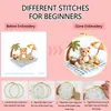 Estilo Nuevo Transfronterizo Oso Isla de Coco Bordado Productos Semi-Terminados Estilo Playa Verano Hecho a Mano DIY Kits de Materiales Venta al por Mayor de Fábrica