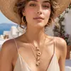 Collar Colgante Misterioso y Lujoso con Circonitas Incrustadas y 26 Letras Inglesas, Acero Inoxidable Chapado en Oro de 18k, Collar de Joyería para Mujer