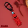 Al por mayor Mineral Crudo Natural Alto Contenido Cinabrio Arena Roja Ábaco Llavero Creativo Cultural Tendencia Nacional Colgante Accesorio para Bolsas Regalo