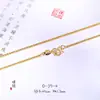 Colar com Pingente de Cintura Fina Gelo Quebrado Ouro 24K Estilo Igual da Loja de Ouro Puzuo Corrente para Clavícula Brilhante Colmeia Escama de Peixe para Mulheres