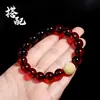 Âmbar de Sangue de Segunda Geração Cera de Abelha Âmbar Contas Soltas Contas Redondas Vinho Tinto Atacado Acessórios Bodhi Contas Budistas Pulseiras Contas de Rosário