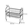 Estante de almacenamiento para tazones y platos de cocina, estante de almacenamiento multifuncional para el hogar para tazones, platos, vajilla, estante de secado para encimera, estante de almacenamiento
