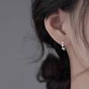 Hebilla de Oreja de Aguja de Plata 925 para Mujer 2025 Nuevas Explosiones Diseño Nicho Accesorios Avanzados para la Oreja Aretes de Lujo Ligero