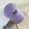 Gorra de Béisbol Bordada de Gato Manchas para Mujer Estilo Coreano Circunferencia de Cabeza Grande Parte Superior Suave Gorra de Béisbol con Visera Mostrando la Cara Pequeña Versátil Sombrero de Ala Ancha