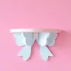 Estante de almacenamiento de pared para decoración de habitación femenina, no requiere taladro, organizador de pared rosa estilo japonés para chica suave con lazo