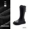 Botas Femininas Botas Longas Infantis 2026 Nova Coleção Outono/Inverno Botas de Cano Alto Estilo Princesa para Meninas Modelo Catwalk