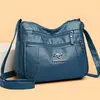 Bolso de mujer práctico multibolsillos, textura de cuero suave, bolso de hombro, gran capacidad, bolso diario para mamá, bolso cruzado
