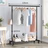 Tendedero de Piso Simple Perchero para Ropa Doméstico Colgador de Ropa para Dormitorio de un Solo Polo Interior Tendedero de Piso Balcón Doméstico Secado de Ropa