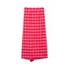 ZA Europa Transfronteiriça Comércio Exterior Roupas Femininas AliExpress Venda Quente Verão Saia Midi Wrap-around Franzida Fenda Emagrecedora