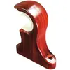 Varilla para Cortina con Grano de Madera Engrosado Base Fija de Soporte para Barra Romana Montaje Lateral Único/Doble Tapa Decorativa Accesorios para Cortinas