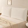 Cojín Suave con Respaldo para Mesita de Noche, Soporte Lumbar para Cama, Cojín para Habitación Tatami, Lino, Extraíble y Lavable, Moderno y Sencillo
