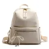 Bolso de Hombro Único de Cuero Suave, Moda Estilo Coreano, Lujo Ligero, Mochila Versátil Casual para la Escuela y el Viaje