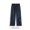26 Nuevos pantalones cortavientos casuales versátiles con diseño de pliegues laterales funcionales para exteriores K26063 - control especial p35 68