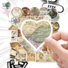 56 Piezas/Mapa de Aventura Retro Pegatinas Culturales y Creativas Papelería Laptop Cuaderno Pegatinas DIY Decoración Venta al por Mayor