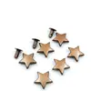 Grande quantidade, bom preço, rebites decorativos de metal para artigos de couro de cinco cores, rebites estrela para DIY, rebites de pentagrama de face única