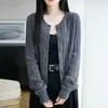 Cárdigan de punto trenzado color avena 100% lana pura para mujer, cuello redondo, de un solo pecho, estilo suéter casual vintage