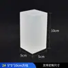 Suporte de exibição em camadas de pilar de cubo de cristal acrílico transparente para exibição de joias e fotografia, base fosca