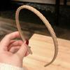 Diadema Trenzada Delgada, Liga para el Cabello Mate, Diadema Trenzada para Mujer, Pinza para el Cabello para Lavarse la Cara, Accesorio para el Cabello Dentado Color Morandi, Envolvente