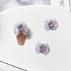 Joyería para uñas de chica guerrera bonita corazón de dragón lazo taladro de uñas lote mixto hielo transparente diamante amor tridimensional decoración de uñas
