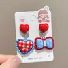 Presilhas de Orelha Infantis Sem Furos, Brincos para Meninas, Pulseiras, Colares, Brincos para Bebê Menina, Acessórios de Desenho Animado Amigáveis para as Orelhas