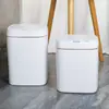 Cubo de basura inteligente transfronterizo Baño Cocina dormitorio tapa de apertura por inducción automática cubo de basura de inducción recargable hueco