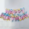 Globos de Aluminio con Letras 'Feliz Cumpleaños' de 16 Pulgadas para Decoración de Escena de Fiesta de Cumpleaños