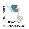 Broche Transfronterizo Nuevo Elegante Ojo de Gato Diamantes de Imitación Flor Espiga de Trigo Exquisito Pin para Abrigo Suéter Abrigo Accesorios Elegante Pecho