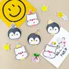 Pegatinas de Tela Bordadas de Animales Pingüinos de Dibujos Animados Autoadhesivas, Parches Decorativos sin Costura, Chaquetas de Plumas, Pantalones, Bolsos, Reparación sin Costuras