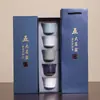Forno Ru Esmalte Branco Lua Caneca Feita à Mão Caneca Mestra Caneca Única Xícara de Chá Cerâmica Xícara de Chá Kung Fu Doméstica Tigela de Chá Xícara de Chá